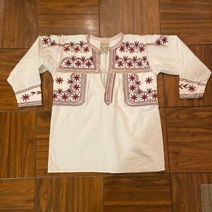 Vintage Mexican Embroidered Top